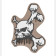 PVC Skull and Bones Patch Coyote