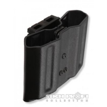 Double Plastic Pistol Mag Pouch with Tek-Lock Mount (Size #4)