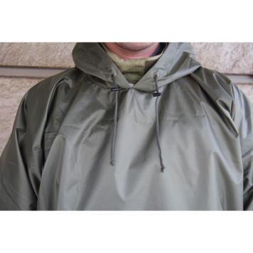 Universal Olive Rip-Stop Rain Poncho