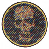 3D Skull Diagonal Patch 80x80 mm 3D Skull Diagonal Patch 80x80 mm