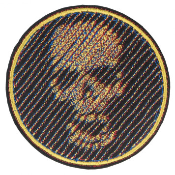 3D Skull Diagonal Patch 80x80 mm-1