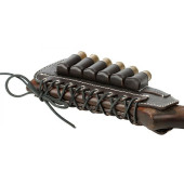 Western-Style Shotgun Shell Holder for 6 Rounds (12-16 Gauge) Western-Style Shotgun Shell Holder for 6 Rounds (12-16 Gauge)