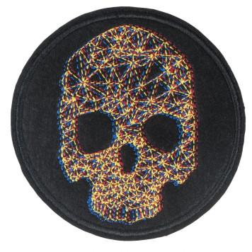 3D Skull Patch with Velcro (80x80 mm)-1
