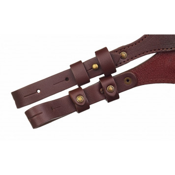 Leather Shotgun Sling with Thumb Loop-1