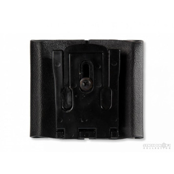 Double Plastic Pistol Mag Pouch with Tek-Lok Mount (Size #1)-2
