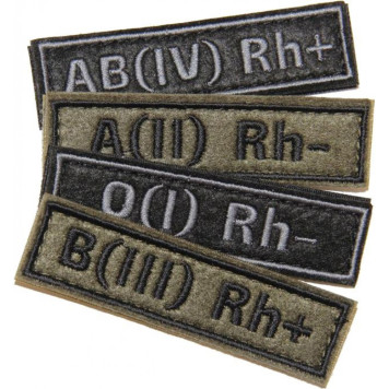 Blood Type Patch with Velcro-2