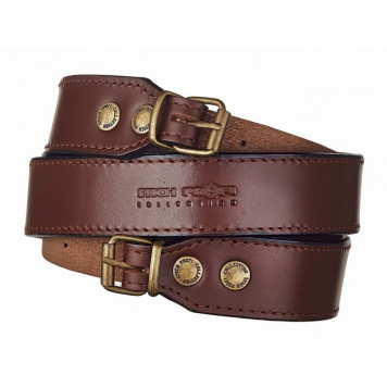 Double-Layer Leather Rifle Sling-3