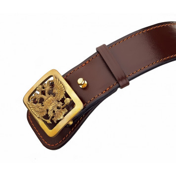General&s Belt with Padding and Eagle Buckle-4