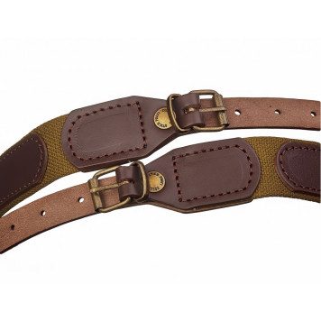 Leather and Canvas Rifle Sling-4