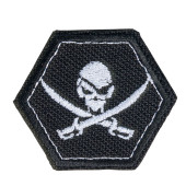 Pirate Skull Patch 45x52 mm