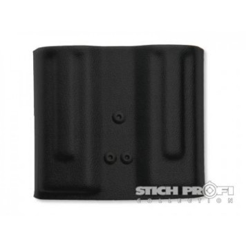 Double Plastic Magazine Pouch with Tek-Lock Mount (Size #2)-2