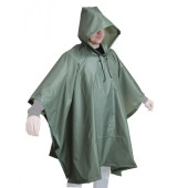 Olive Rip-Stop Poncho Raincoat Olive Rip-Stop Poncho Raincoat