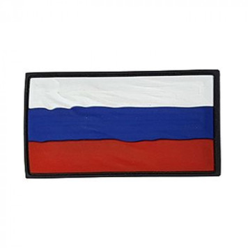 Russian Flag PVC Patch Waving Design (50x90mm)