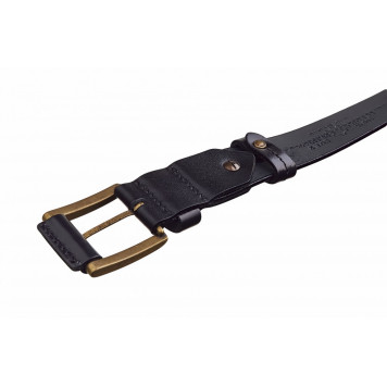Leather Taiga Belt with Stitched Design - 40mm-6