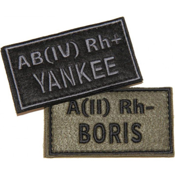 Blood Type and Callsign Patch-2