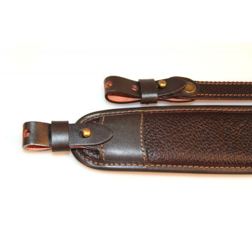Luxury Leather Shotgun Sling for Smoothbore Firearms-2