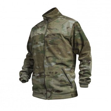 Stich Profi Fleece Hoodie with Reinforced Patches and Stand-Up Collar