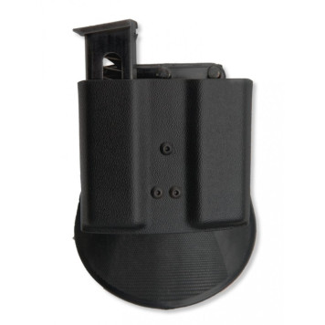 Double Quick-Release Plastic Pistol Mag Holder (Size #1)-3
