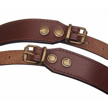 Double-Layer Leather Rifle Sling-2