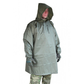 Universal Olive Rip-Stop Rain Poncho-2
