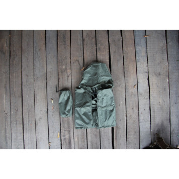 Universal Olive Rip-Stop Rain Poncho-3