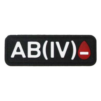 Blood Type PVC Patch-43