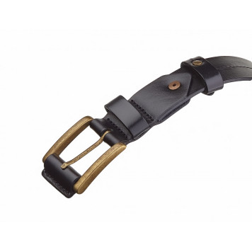 Leather Taiga Belt with Stitched Design - 40mm-3