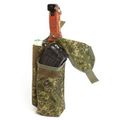 Dual AK-74 (AKM) Magazine Pouch with ROP and Bayonet Knife Holder Dual AK-74 (AKM) Magazine Pouch with ROP and Bayonet Knife Holder