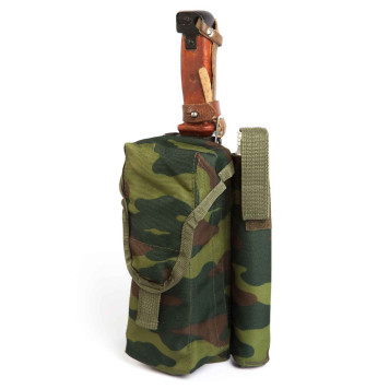 Tactical AK74 (AKM) Double Magazine Pouch with ROP and Bayonet Knife Holder-17