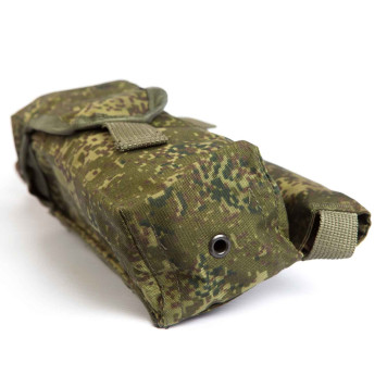 Tactical AK74 (AKM) Double Magazine Pouch with ROP and Bayonet Knife Holder-2