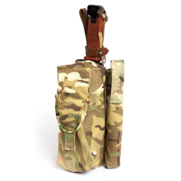 Tactical AK74 (AKM) Double Magazine Pouch with ROP and Bayonet Knife Holder-8