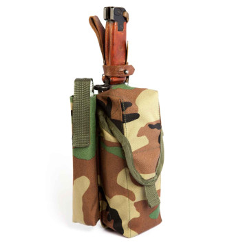 Dual AK-74 (AKM) Magazine Pouch with ROP and Bayonet Knife Holder-11