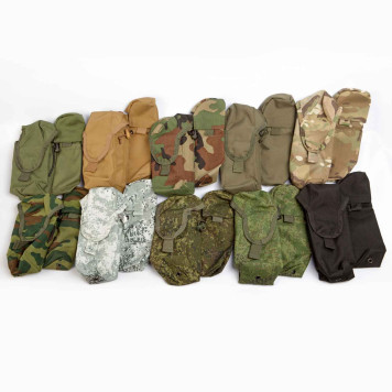 Tactical AK74 (AKM) Double Magazine Pouch with Signal Device & Bayonet Holster-1