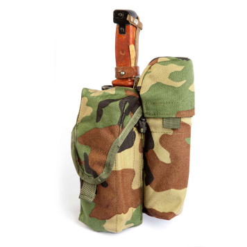 Tactical AK74 (AKM) Double Magazine Pouch with Signal Device & Bayonet Holster-11