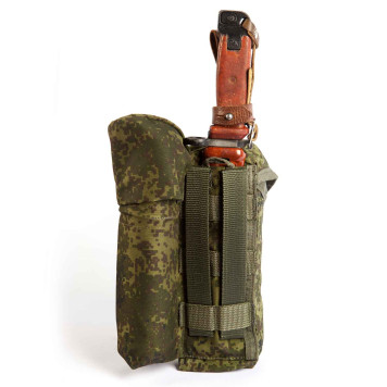 Tactical AK74 (AKM) Double Magazine Pouch with Signal Device & Bayonet Holster-3