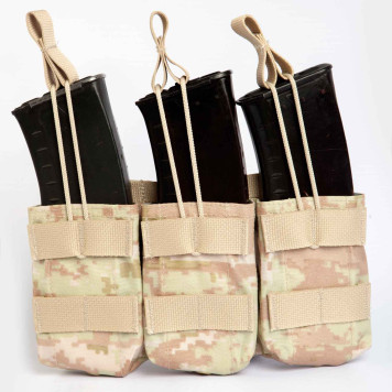 Shortened Assault Pouch for 3 AK74 Magazines-6