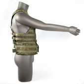 Enhanced Tactical Vest Base with Extended Waist Section Enhanced Tactical Vest Base with Extended Waist Section