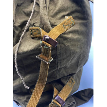 Military Collector&s Hiking Backpack USSR 30L Green Khaki Canvas Duffel Bag-3