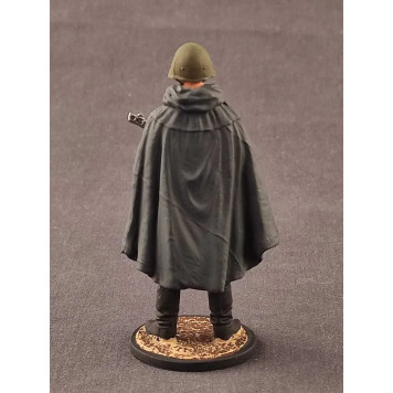 World War II Soviet Soldier with Helmet and Raincoat - 1:32 Scale (54mm) - Great Patriotic War Series-1