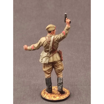 Weltkrieg II Sowjetischer Infanteriehauptmann 1:32 Skala Handbemalter Bleisoldat-1