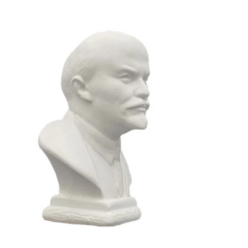 Bust Statue of V.I. Lenin 9.5 cm, USSR, White Color-2
