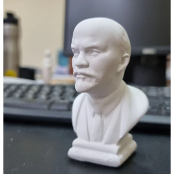 Bust Statue of V.I. Lenin 9.5 cm, USSR, White Color-6