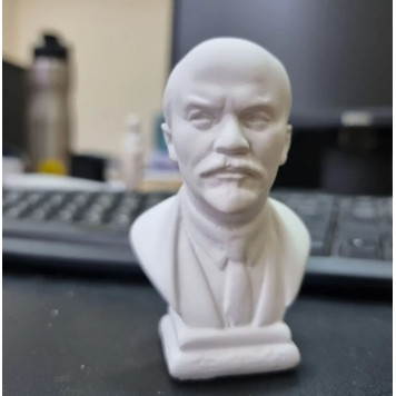 Bust Statue of V.I. Lenin 9.5 cm, USSR, White Color-7
