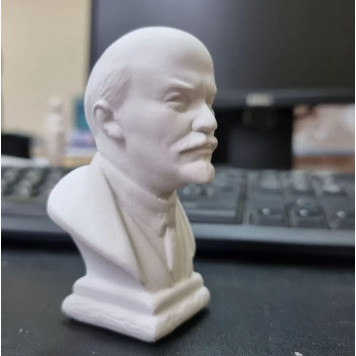 Bust Statue of V.I. Lenin 9.5 cm, USSR, White Color-3