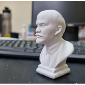 Bust Statue of V.I. Lenin 9.5 cm, USSR, White Color-1