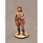 Painted Tin Soldier - Major of the Guards, Tank Battalion Commander. Series: Great Patriotic War. Scale 1:32 (54mm)