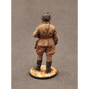 Gepainteter Blechsoldat - Major der Garde, Kommandeur eines Panzerverbandes. Serie: Große Vaterländische Krieg. Maßstab 1:32 (54mm)-1