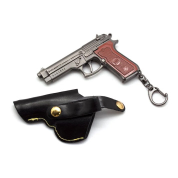 Microgun L Beretta M9 Pistolen Schlüsselanhänger mit Abzugssicherung-3