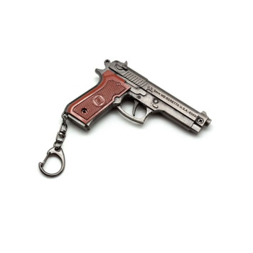 Microgun L Beretta M9 Pistolen Schlüsselanhänger mit Abzugssicherung-1