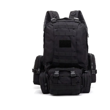 Tactical 4-in-1 Men`s Backpack with MOLLE Pouches, 40L, Black-12
